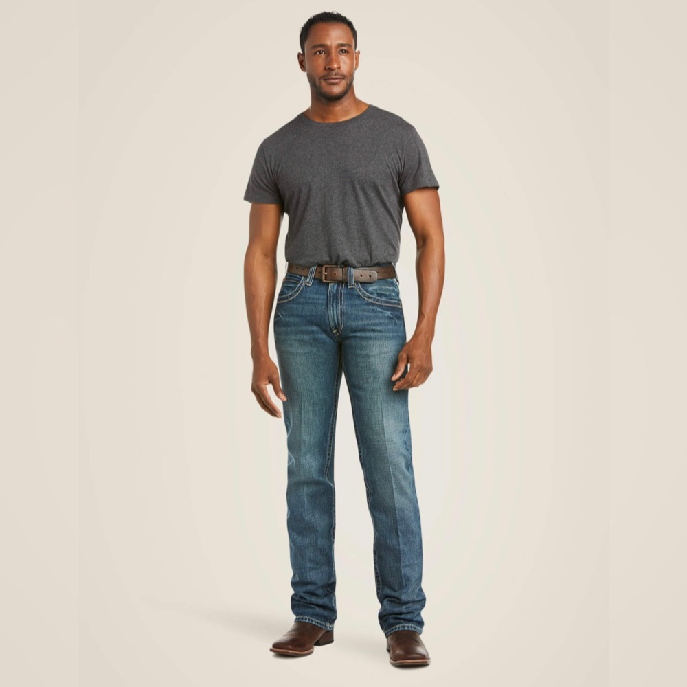 ARIAT Mens Boundary Stackable Straight Jeans